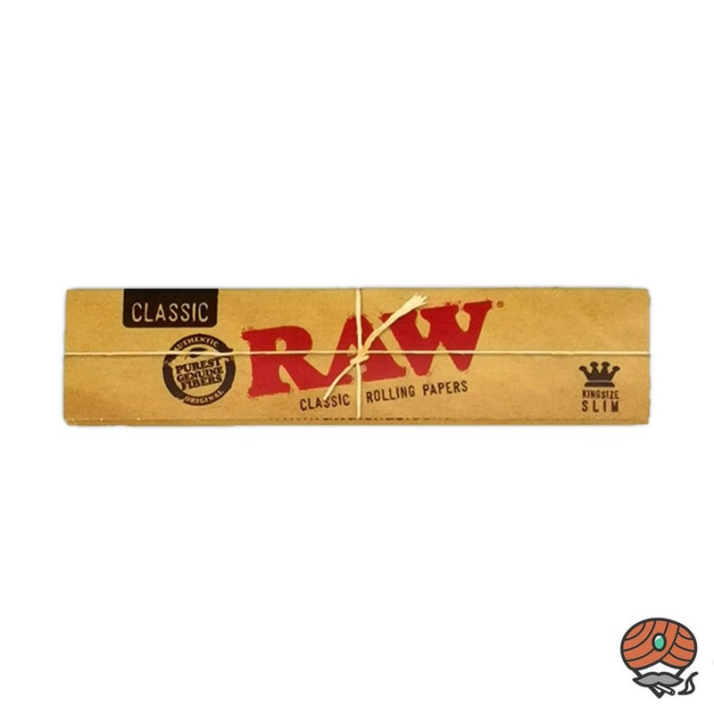 Raw Classic King Size Slim Rolling Paper Full Box of 50 Packs - Image 2